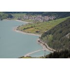 Turm im See und Reschen